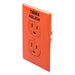 LEVITON RECEP DPLX HOSPITAL TIERRA AISLADA 20A 125V NARANA