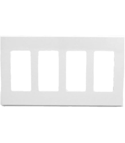 LEVITON DECORA PLACA 4 UNIDADES BLANCA