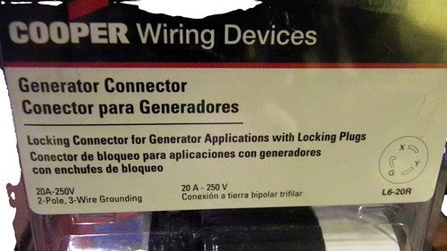 LEVITON CONECTOR DE BLOQUEO 5A 250V L6-15 2P 3W