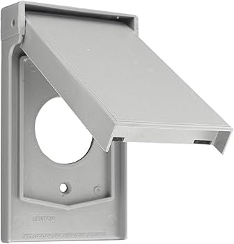 LEVITON PLACA INTEMPERIE P/RECEPTACULO REDONDO 20-30A GRIS