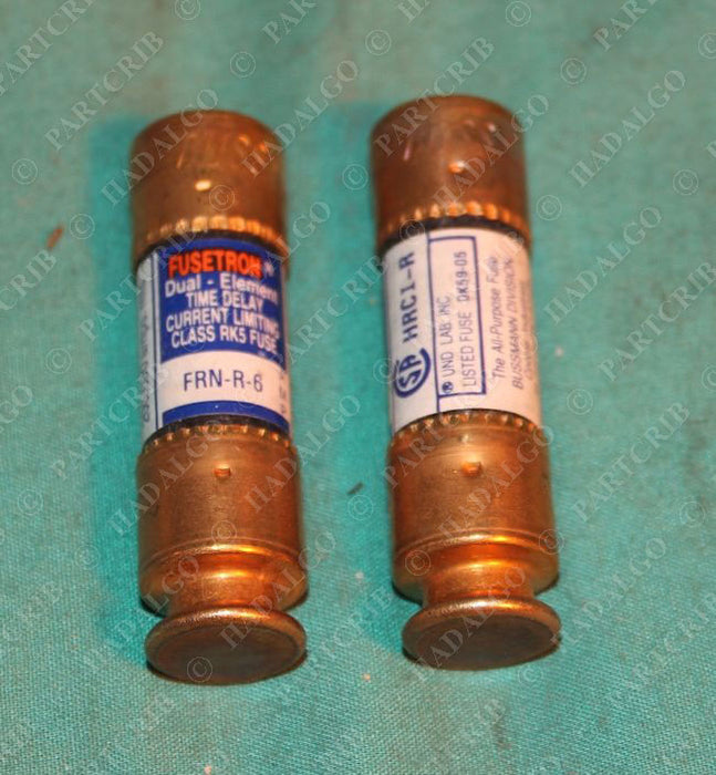 BUSS FUSIBLE DUAL RK5 RETARDADO 250V 6.25 AMPS FRN-6-1/4