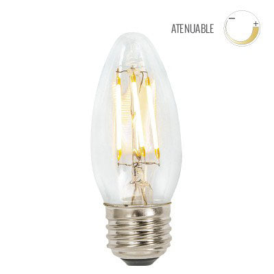TECNOLITE LAMPARA VELA LED FILAMENTO 4.5W E27 2700 GALLIUM EIC27D-LEDF001/27