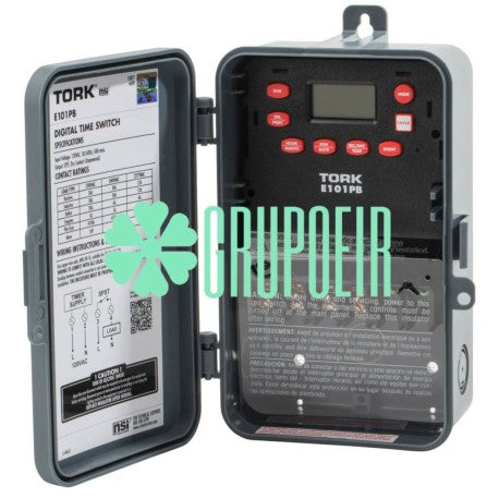 TORK E101PB DIGITAL TIMER SPST 24HRS 127/220V