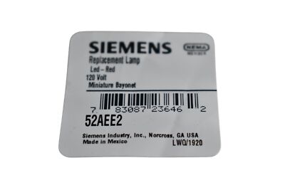 SIEMENS LAMPARA CON LED VERDE 120 VAC