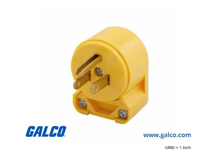 ARROW LIGHTED PLUG 15A 125V 2P3W STR YL