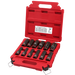 MILWAUKEE JUEGO DE 12 PIEZAS DE CUBOS PROFUNDOS BOCA DE 1/2"