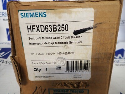 SIEMENS INT EN CAJA MOLDEADA 3P 250A 65KA 480V