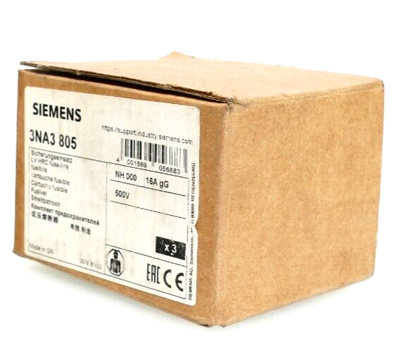 SIEMENS CARTUCHO DE FUSIBLES NH000 32A 500V 250V