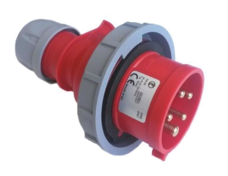 MARNO BASE AEREA 3P+N+T 6H 16AMP 400V IP67 ROJO