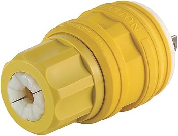 LEVITON CLAVIJA MEDIA VUELTA WETGUARD 20A 250V 2P 3H NEMA L6-20P