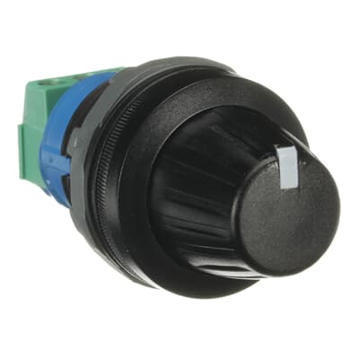 ABB MT-105B BOTON POTENCIOMETRO 5 KOHM BISEL PLASTICO NEGRO. SERIE MODULAR