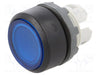 ABB MP1-11L BOTON PULSADOR AZUL MOMENTANEO ILUM. RASANTE AGREGAR LED/FOCO HOLDER Y BLOQUE DE CONTACTOS . SERIE MODULAR