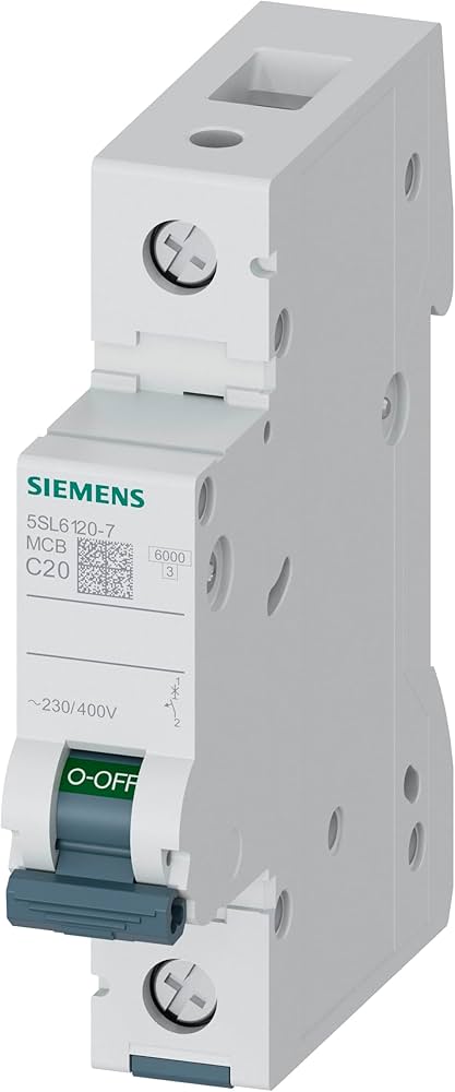 SIEMENS INT TERMOMAG P/RIEL 1P 20A C 6kA 440VAC 60VDC