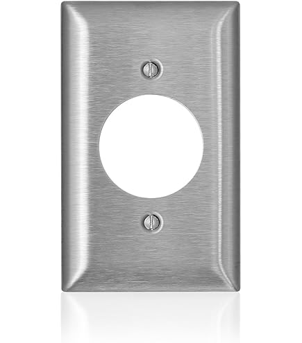 LEVITON PLACA INTERRUPTOR PALANCA ACERO INOX 430 COMERCIAL SERIE
