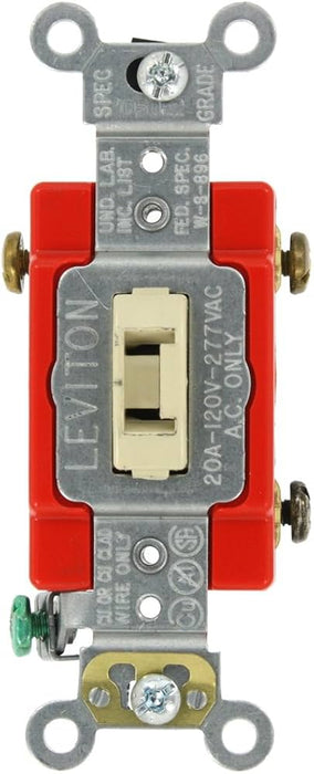 LEVITON APAGADOR DE PALANCA SILENCIOSO 20A 277V MARFIL