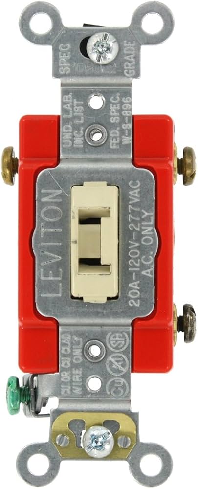 LEVITON APAGADOR DE PALANCA SILENCIOSO 20A 277V MARFIL