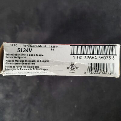 LEVITON PLACA NYLON PARA INT DE PALANCA O DIMMER MARFIL