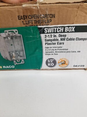 HUBBELL CAJA DE INTERRUPTORES AGRUPABLE 2-1/2"