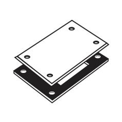 RAWELT TAPA RECTANGULAR CIEGA C/EMPAQUE