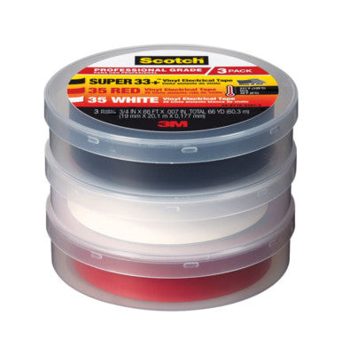 3M CINTA SCOTCH SUPER 35 ROJA 19mm X 20.1m
