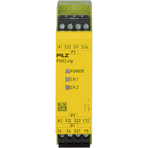 PILZ SAFETY RELAY PNOZ E1P 24VDC 2SO 774130