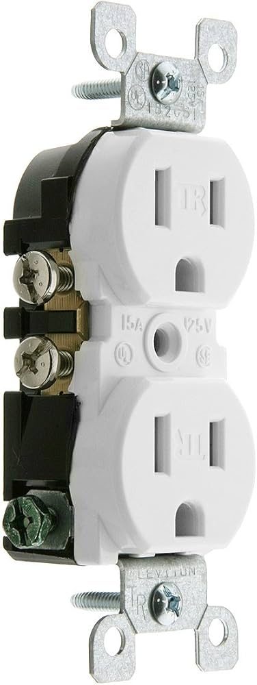 LEVITON PLACA PARA CONTACTO FALLA A TIERRA BLANCA