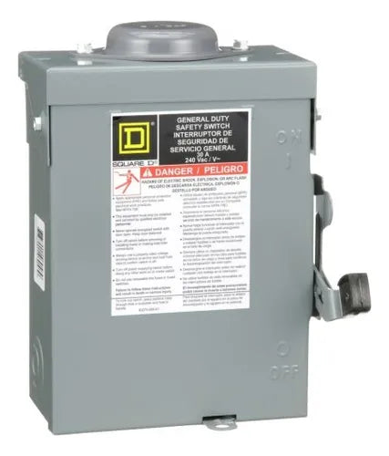 SIEMENS INTERRUPTOR DE SEGURIDAD 2X30A 240VAC S/PORTAFUSIBLE