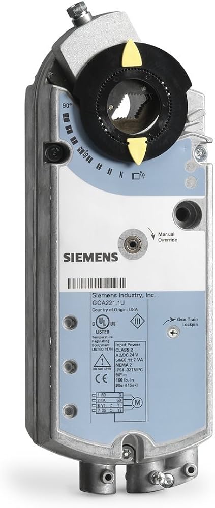 SIEMENS ACTUADOR ROTATIVO RETORNO NO DE RESORTE 24V
