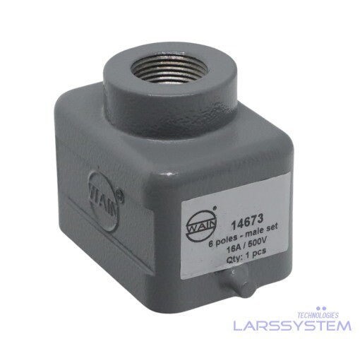 WAIN CONECTOR MACHO 6 POLOS HE006M