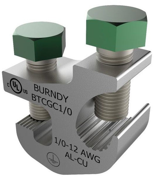 BURNDY ABRAZADERA DE BANDEJA DE TIERRA DE ALUMINIO N.12-1/0