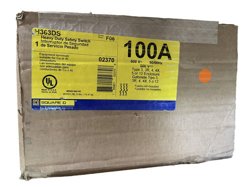 CUTLER INTERRUPTOR DE SEGURIDAD 3X100A 600VAC