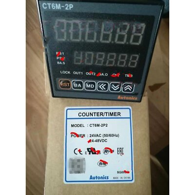 AUTONICS CT6S-1P4 CONTADOR/TEMPORIZADOR 6DIG DIN 48WX48H 100-240V