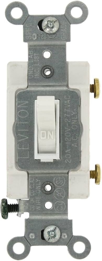 LEVITON INTERRUPTOR DE PALANCA 1P 20A 120/277V BLANCO