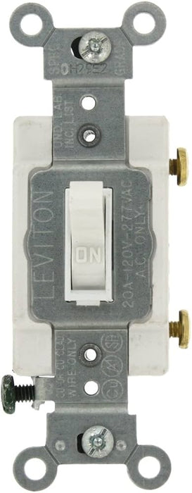 LEVITON INTERRUPTOR DE PALANCA 1P 20A 120/277V BLANCO