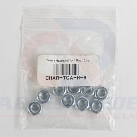 CHAROFIL TUERCA HEXAGONAL DE 1/4"