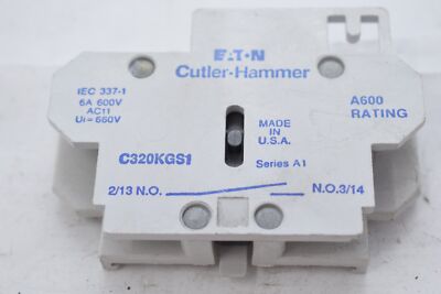 CUTLER AUX CONT FOR FRDM SIZE 00-2 SIDE MTD 2NC