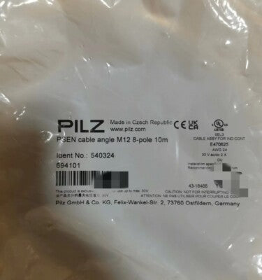 PILZ PSEN CABLE ANGLE M12 8-POLE 10M