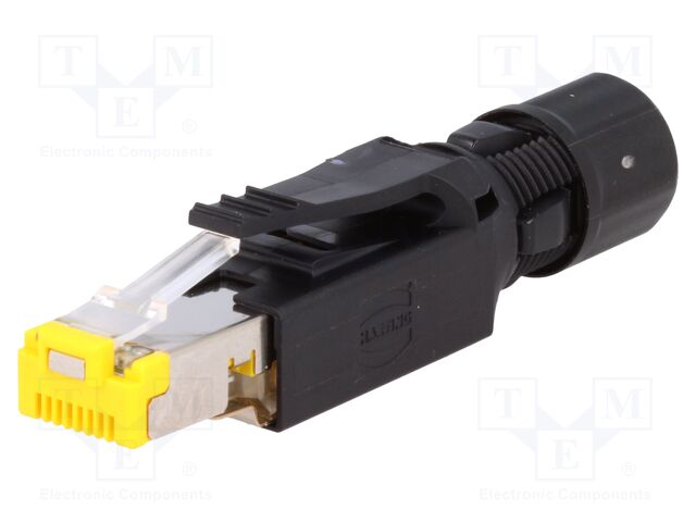 HARTING CONECTOR MODULAR IP20 BLINDADO RJ45 PLUG 1X1 8P8C CAT6 IP