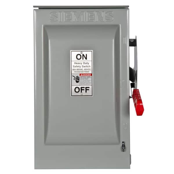 SIEMENS DESCONECTADOR 60A 3P 600V 3W NON-FUSED HD 3R