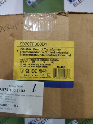 TRANSFORMADOR DE CONTROL 1F 250VA 220V/120V-24V