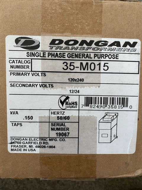 TRANSFORMADOR DE CONTROL 1F 180VA 127V/48V