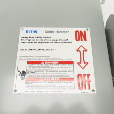 CUTLER INTERRUPTOR DE SEGURIDAD 3P 60A 600CA