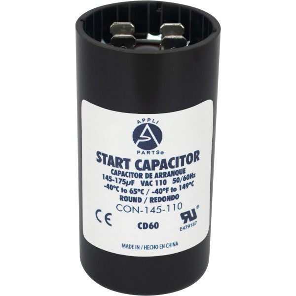 CAPACITOR DE ARRANQUE 145-175 mFds 120V (1/4 HP)