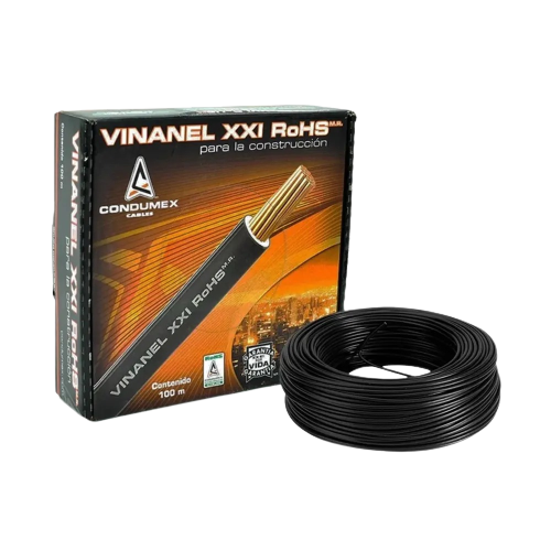 CONDELMEX CABLE THW CAJA 12 AWG GRIS