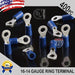 BURNDY ESPADA AISLADA 16-14 AWG VINYL AZUL