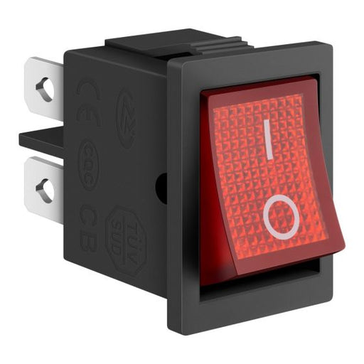 STEREN SWITCH MINIATURA PUSH 125V ROJO