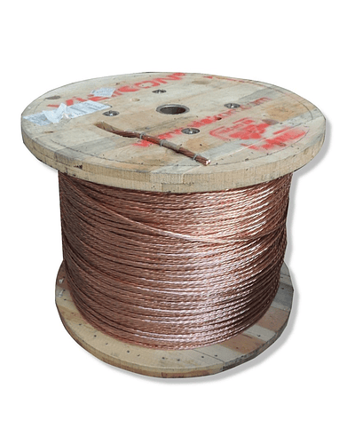 ALAMBRE DE COBRE DESNUDO SEMIDURO 4 AWG