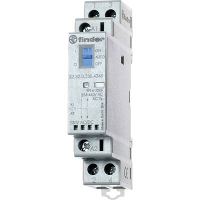 FINDER CONTACTOR MODULAR (24 VAC/DC) 2NA 25A AGSNO2