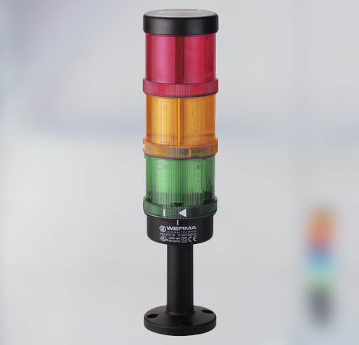 WERMA KOMBISIGN STACK LIGHT PERMANENT GREEN LED 24V AC/DC
