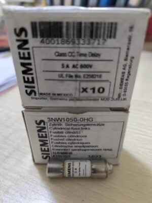 SIEMENS FUSIBLE CILINDRICO CC 3AMP 600V